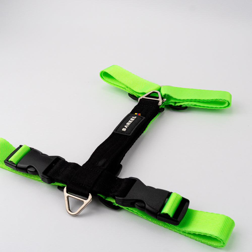 Arnés en H urban - Verde Flúor