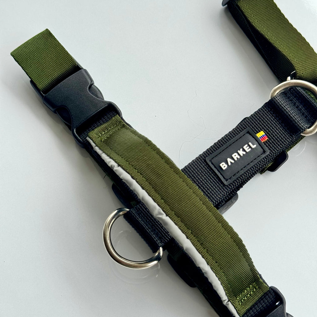 Arnés en H active pro - Verde militar